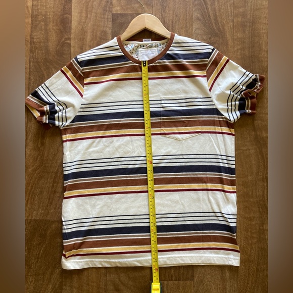 Denim & Flower Stripe Tee - Picture 6 of 7